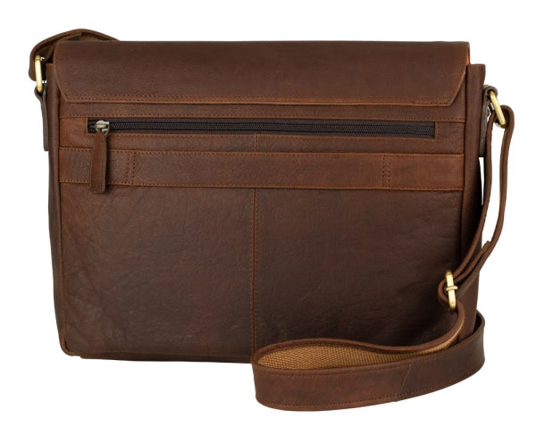 Franco Bonini - 16-0020 Leather computer satchel - Brown-2