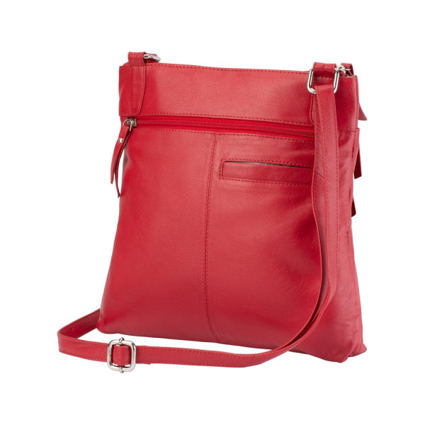 Franco Bonini - 21-0023 Leather front pocket Handbag - Red-2