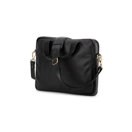 Franco Bonini - 24-003 Leather Satchel Business bag - Black - 0