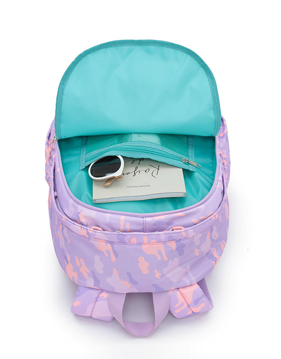 Tosca - TCA948 Camo Kids backpack - Purple-4