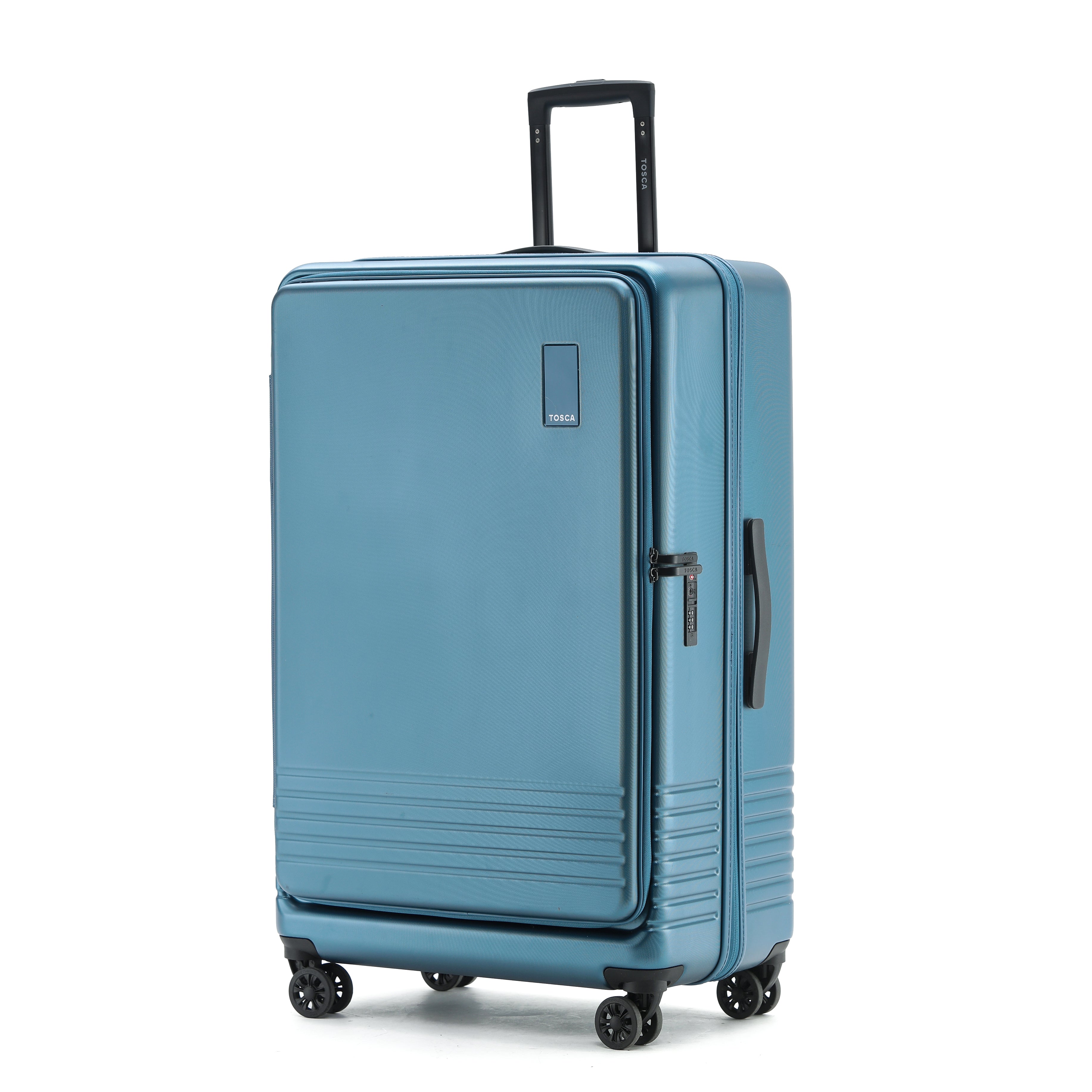 Tosca - TCA644 Horizon Front lid opening Set of 3 suitcases - Blue-7
