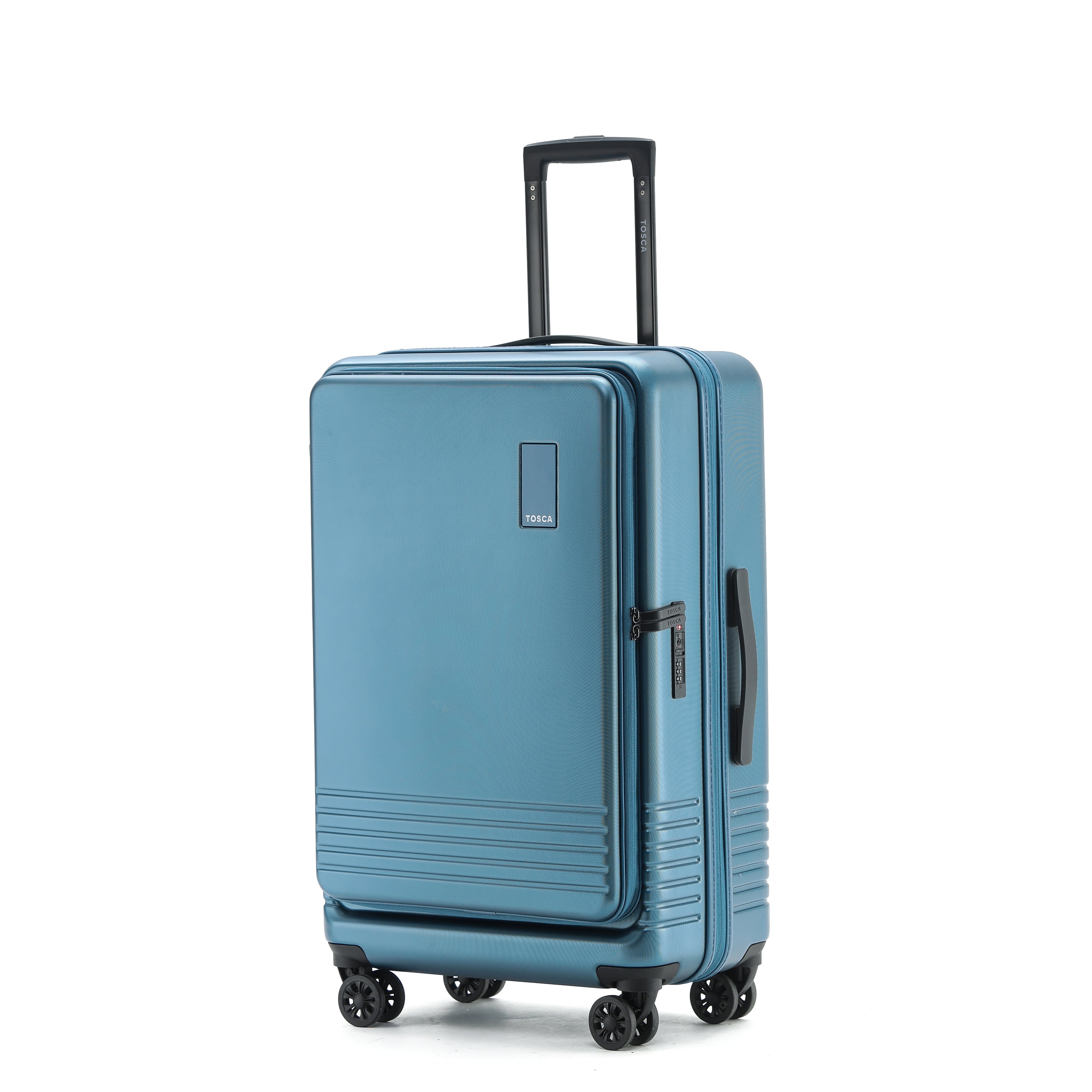 Tosca - TCA644 Horizon Front lid opening Set of 3 suitcases - Blue-8