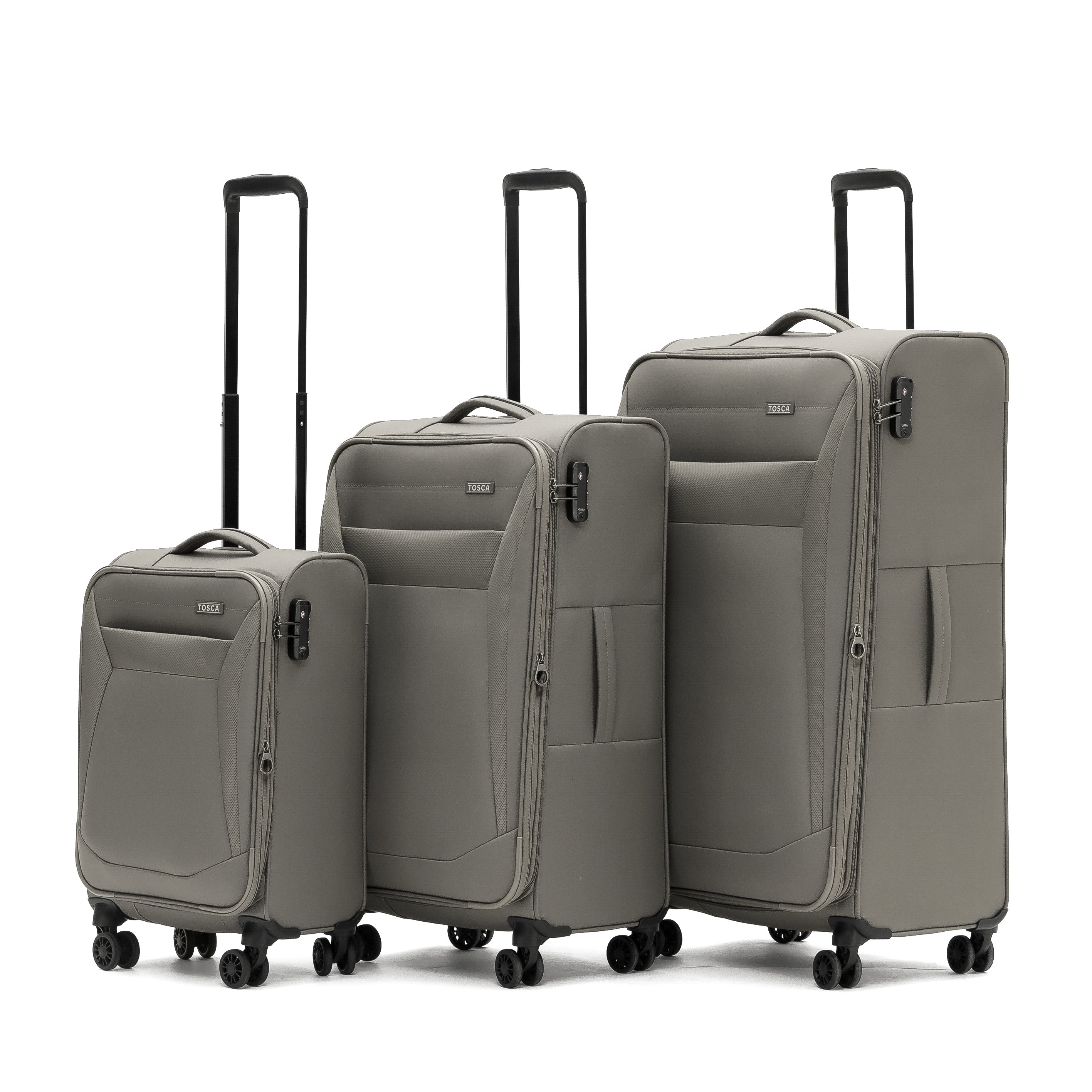Tosca - Aviator 2.0 set of 3 suitcases (L-M-S) - Khaki-8