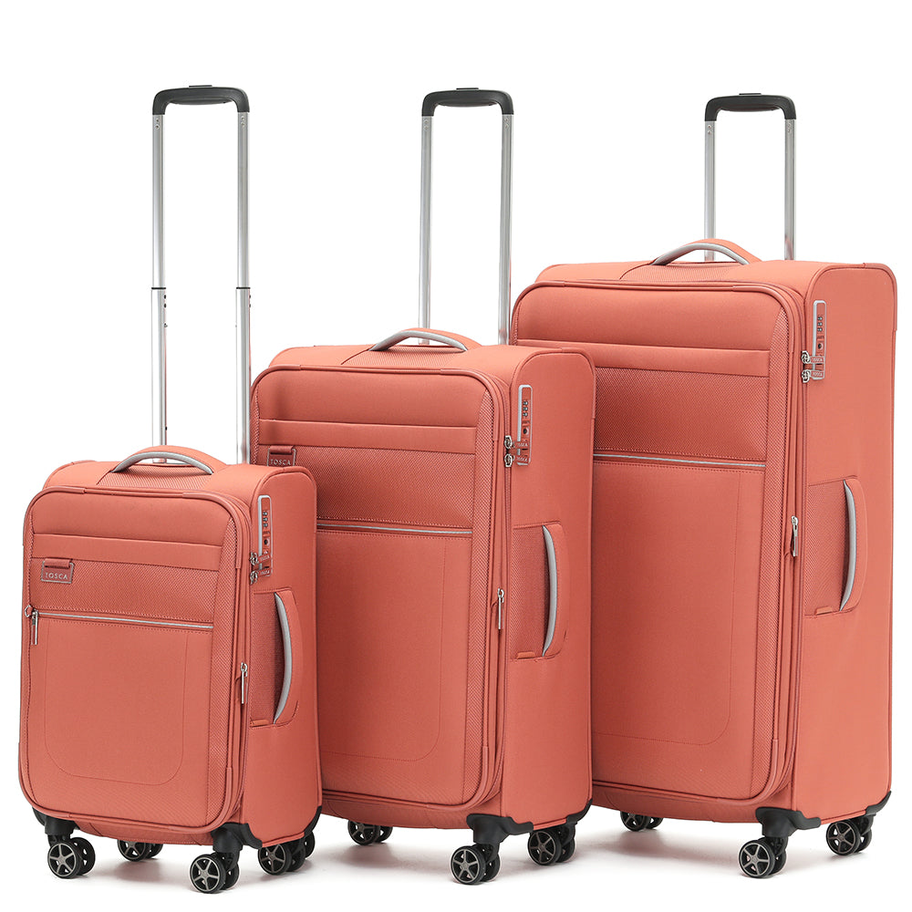 Tosca - VEGA set of 3 suitcases (L-M-S) - Rust-3