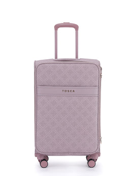 Tosca - Willow 66cm Fashion Medium Suitcase Spinner - Misty Rose