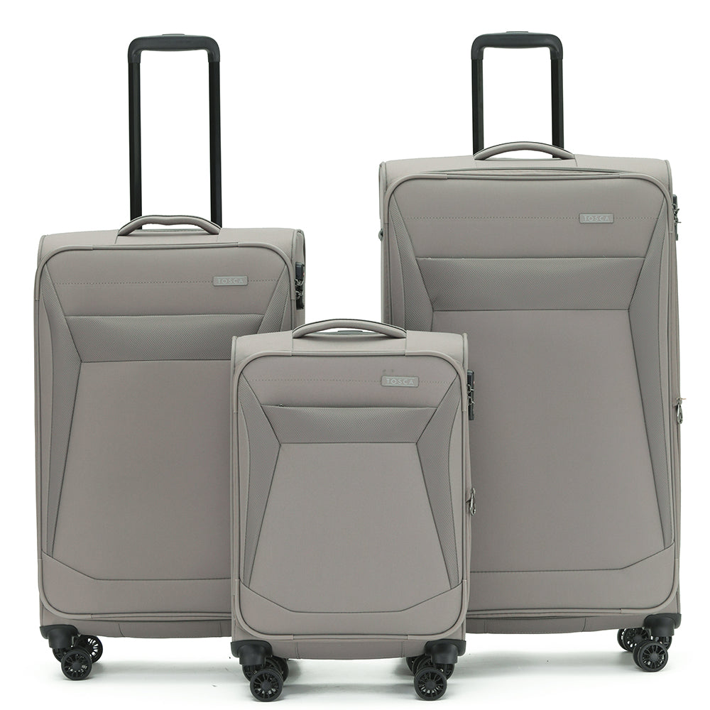 Tosca - Aviator 2.0 set of 3 suitcases (L-M-S) - Khaki-10
