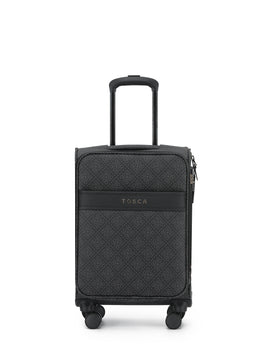 Tosca - Willow 55cm Fashion Carry on Suitcase Spinner - Caviar