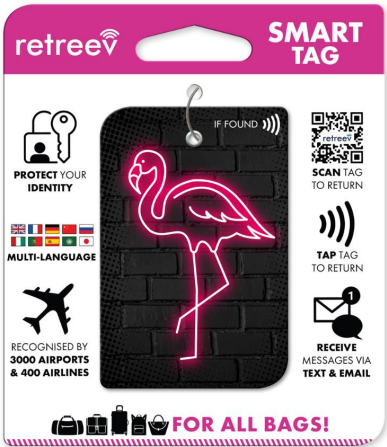 Retreeve - Smart Tag - Flamingo