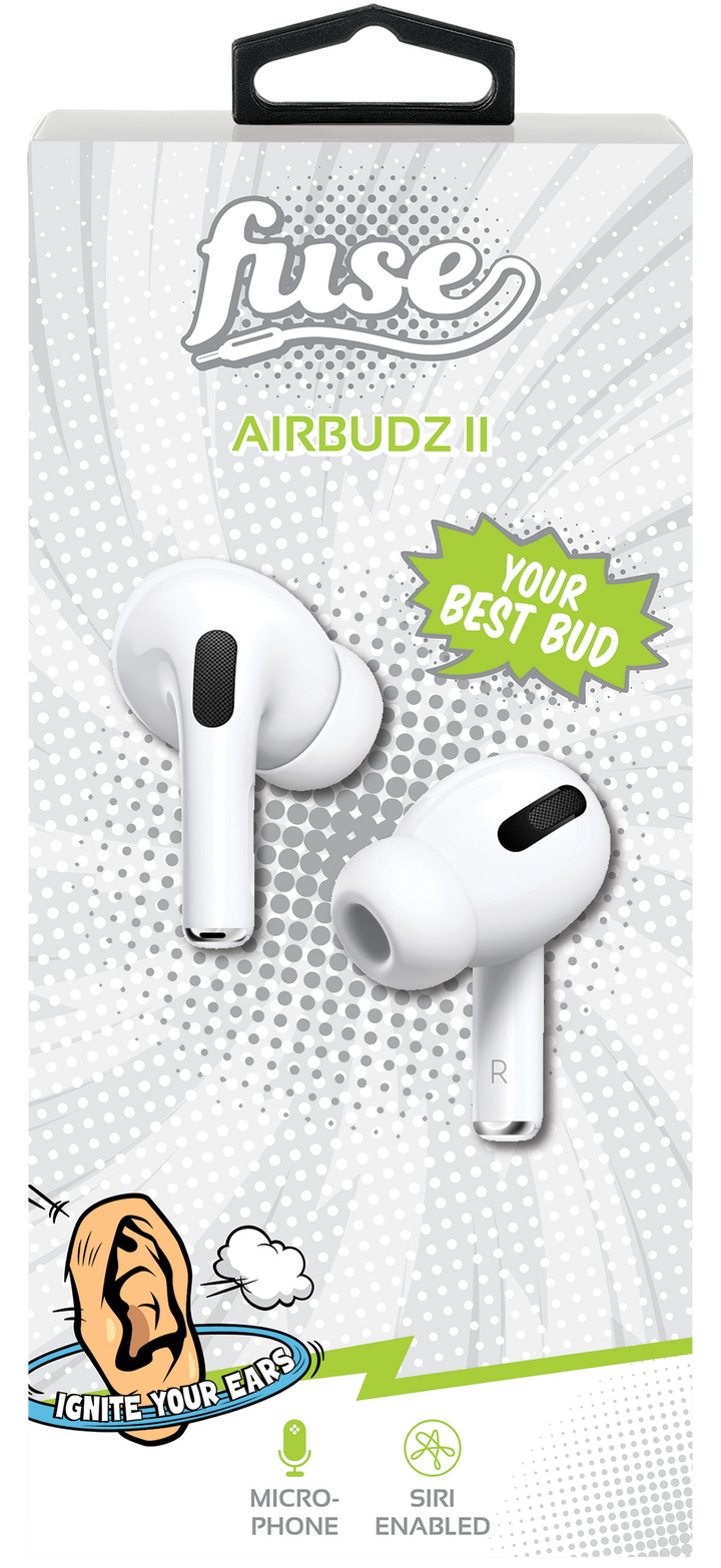 Fuse- Airbudz II Wireless Headphones- White-3