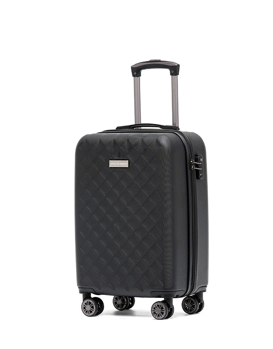 Aus Luggage - ALC440-20A Venice ABS Small Spinner - Black