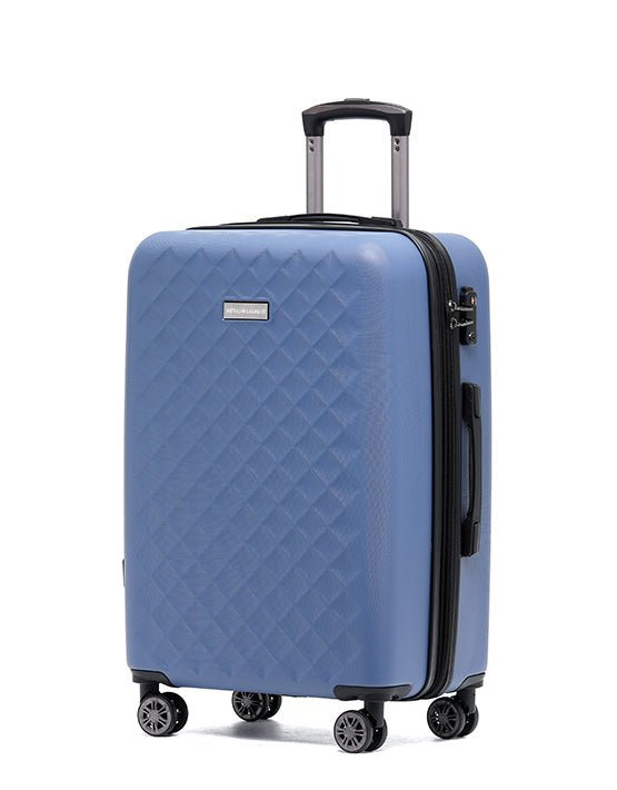 Aus Luggage - ALC440-25B Venice ABS Medium Spinner - Indigo - 0