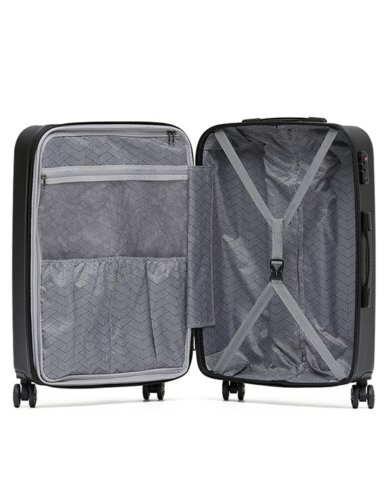Aus Luggage - ALC440-29A Venice ABS Large Spinner - Black - 0