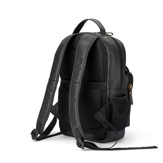 b. - BP011 Rounded Leather backpack - Black-2