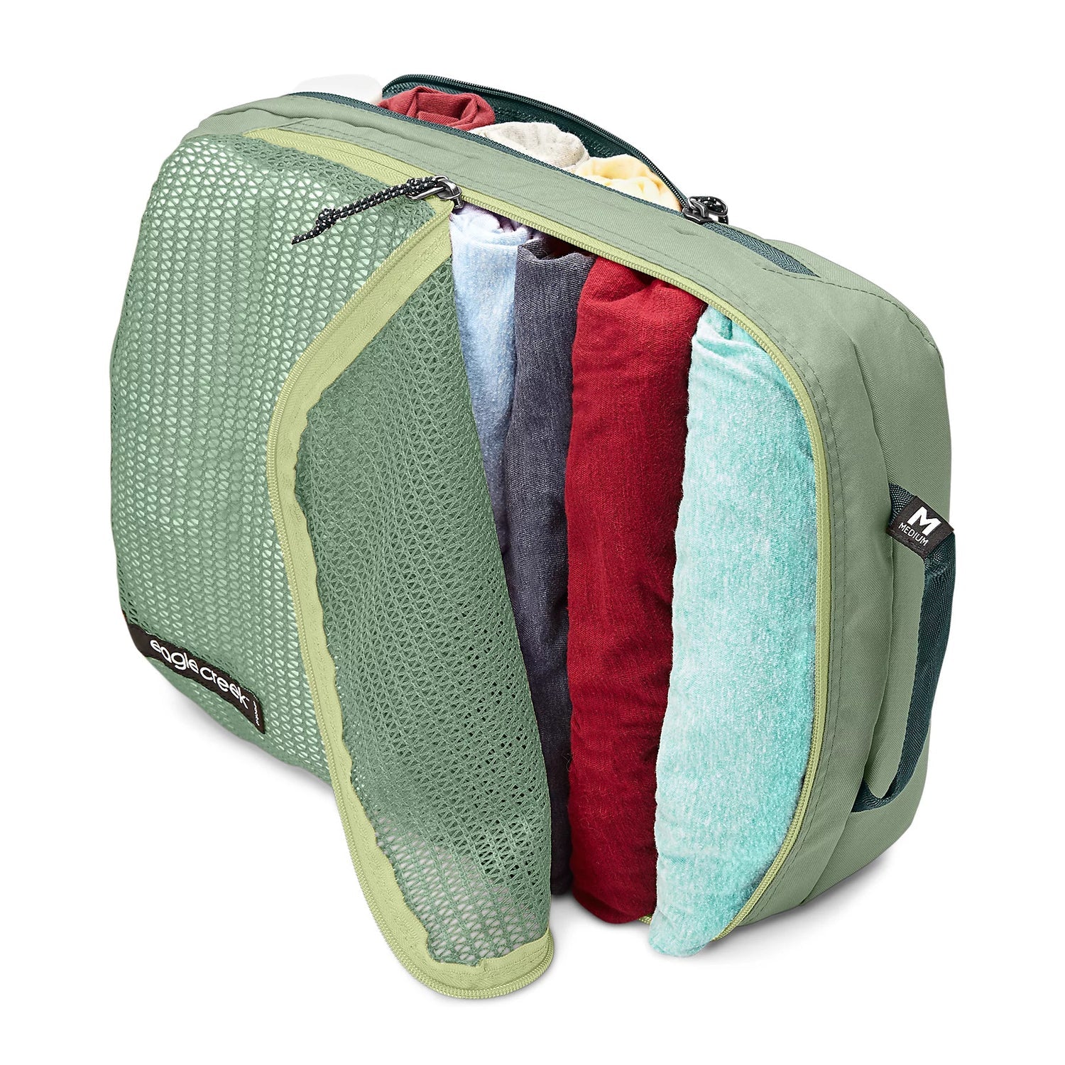 Eagle Creek - Pack-IT Reveal Clean/Dirty Cube M - Mossy Green-5