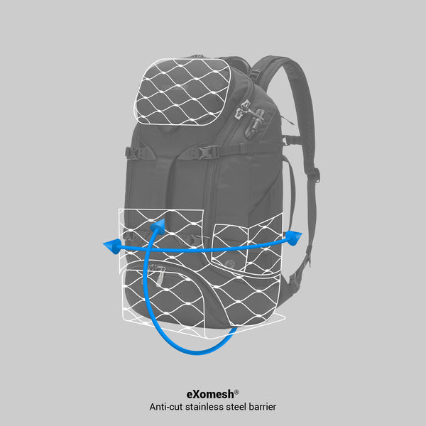 Pacsafe - Exp Travel Backpack - Black-11