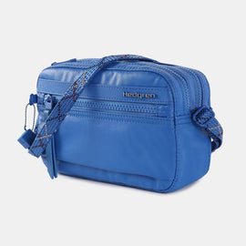 Hedgren - MAIA 2 COMPARTMENT CROSSBODY RFID - CREASED STRONG BLUE - 0