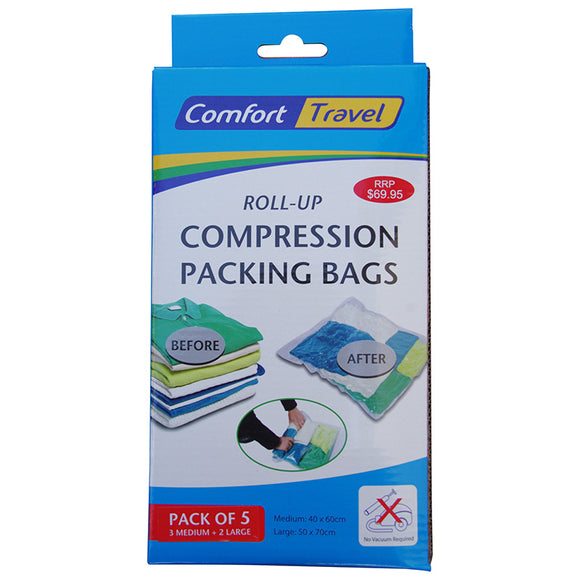 Comfort Travel - Multi Buy 3 x Packs of Compression bag sets