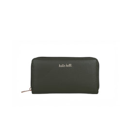 Kate Hill - KH2450 Wanda Zippered Wallet - Forrest Green