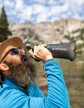 LifeStraw - 1Lt Collapsible Squeeze Bottle - Mountain Blue - 0