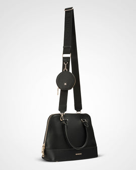 Grace Medium Dome Satchel Bag + Utility Bag Strap - 0