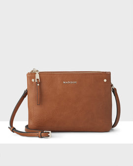 Charlotte Double Zip Crossbody Bag + Utility Bag Strap - 0