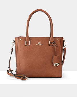 Angie Medium 3 Compartment Satchel Bag + Aztec Bag Strap - 0