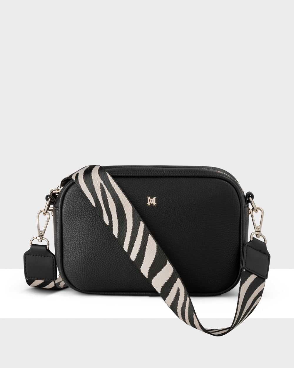 Monica Camera Crossbody Bag + Zebra Bag Strap
