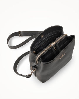 Joanie 3 Compartment Crossbody Bucket Bag + Stripe Bag Strap - 0