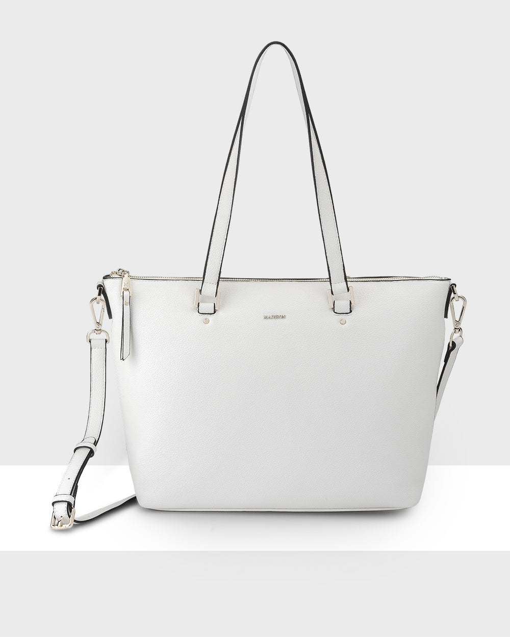 Polly top zip top tote