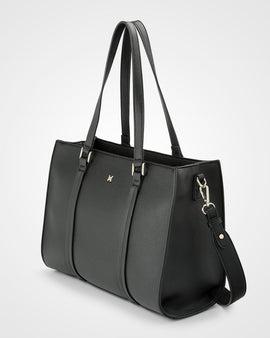 Riley Zip Top Tote With Crossbody Strap - 0