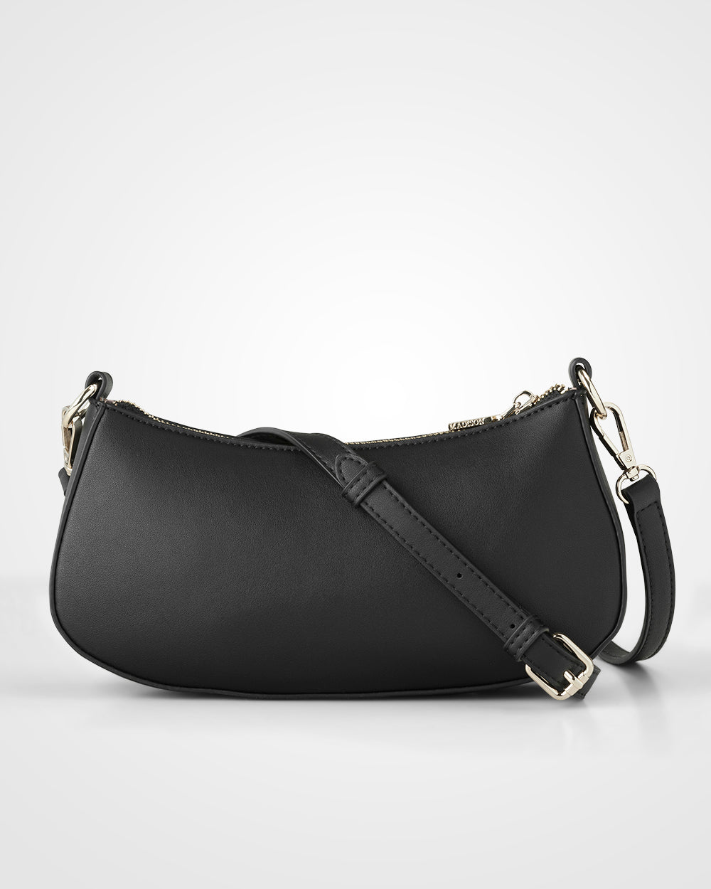 Alina Small Zip Top Shoulder Bag With Crossbody Strap-2