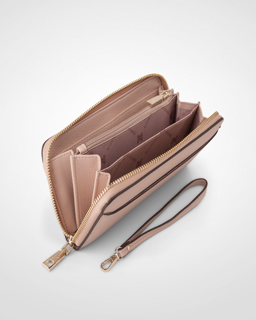 Harlow Zip Around Clutch Wallet With Detachable Wrist Strap-2
