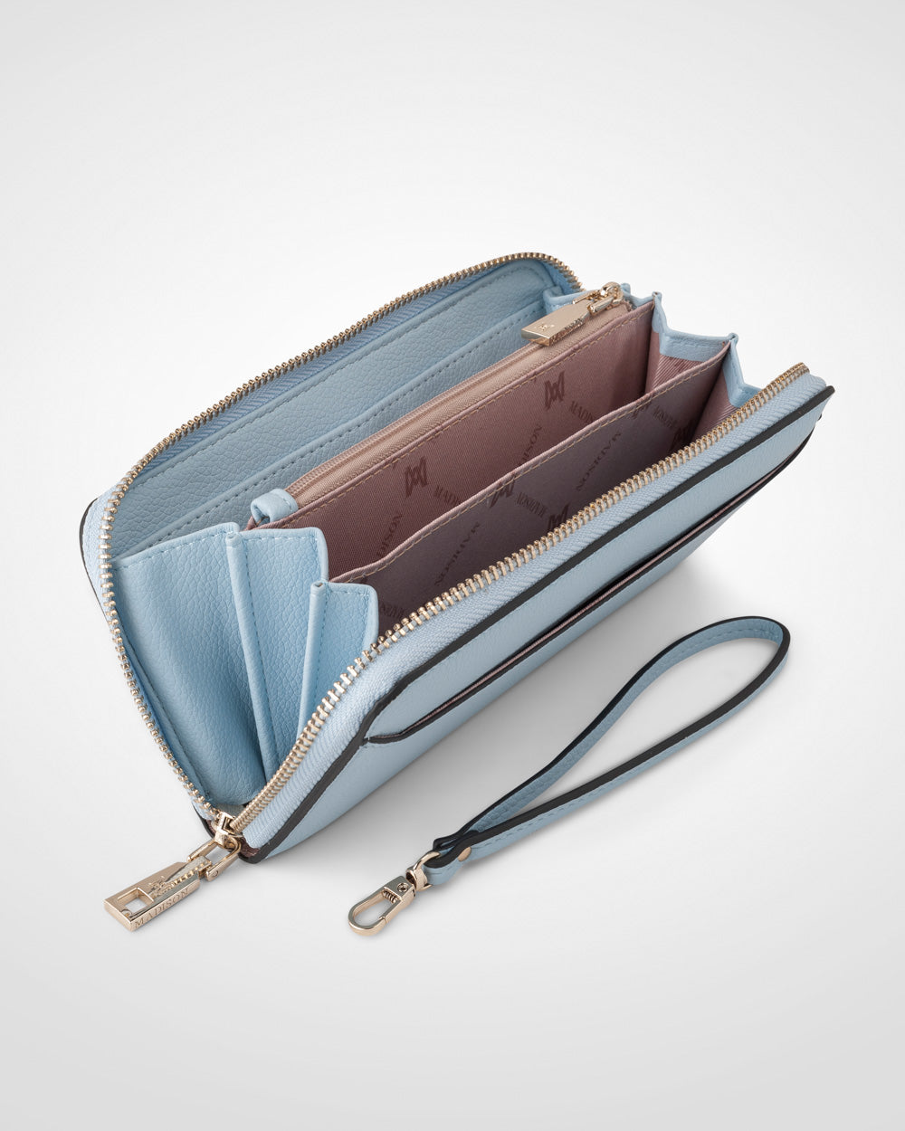Harlow Zip Around Clutch Wallet With Detachable Wrist Strap - 0