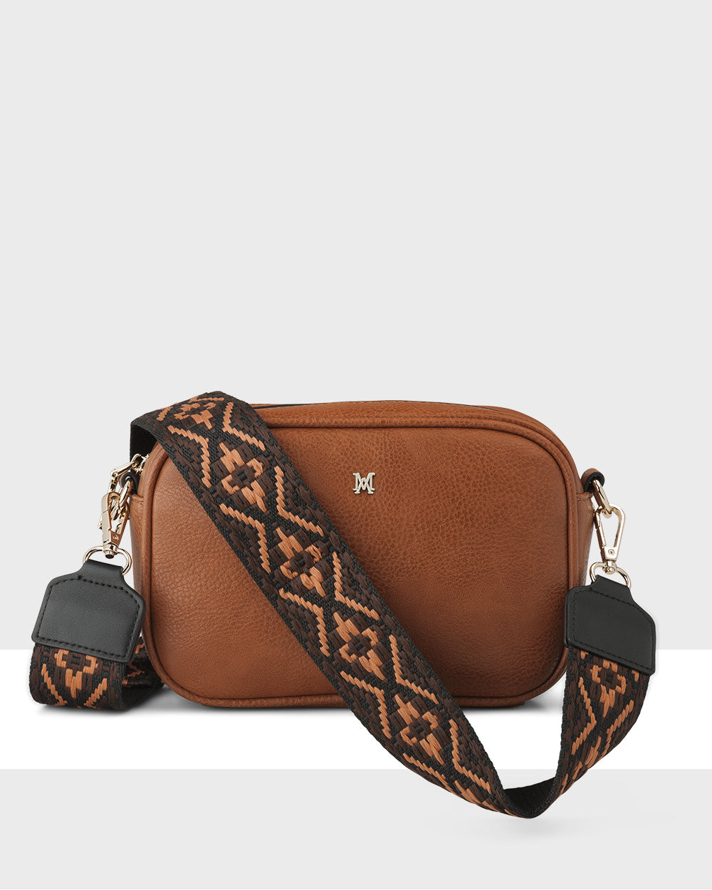Monica Camera Crossbody Bag + Aztec Bag Strap