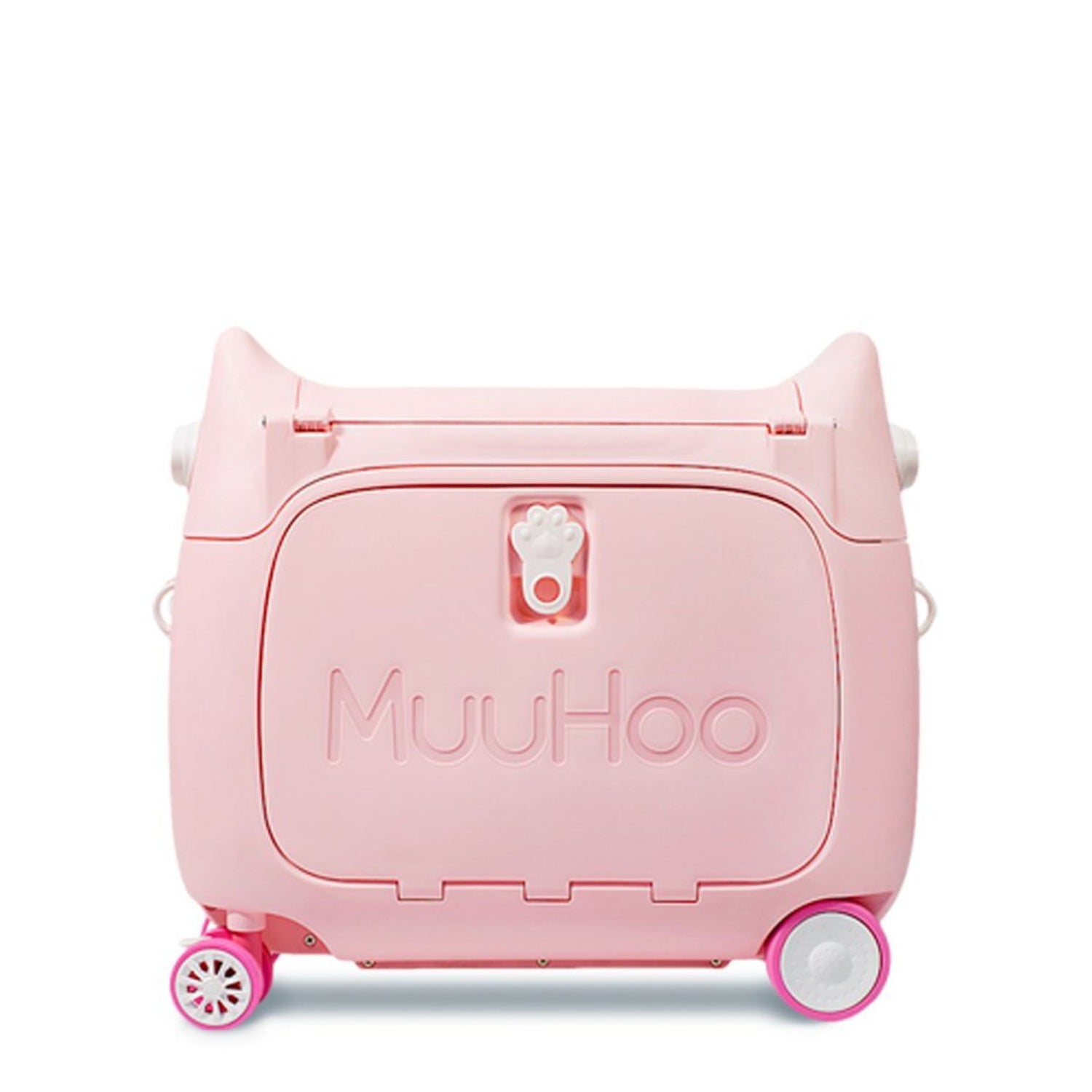 MooHuu - Kids Carry-on Rolling Luggage - Pink-1