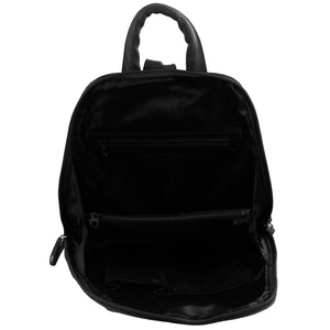 Milleni - NL10767 Leather Backpack - Black-2