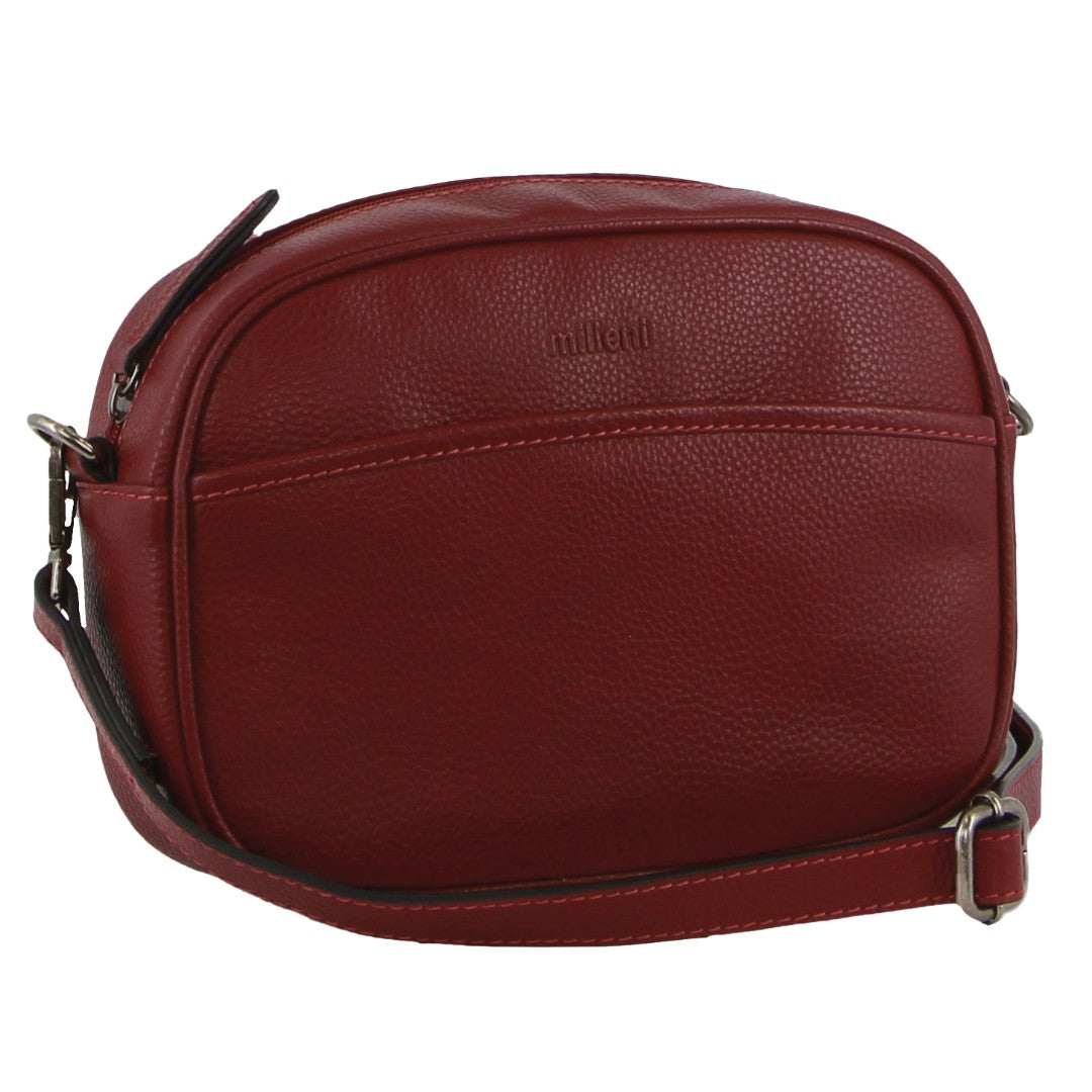 Milleni - NL3737 Ladies Leather camera bag - Cabernet - 0
