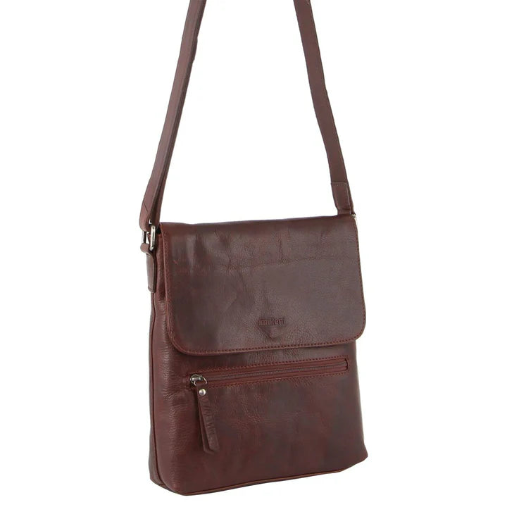 Milleni - NL9470 Leather Handbag - Chestnut-1