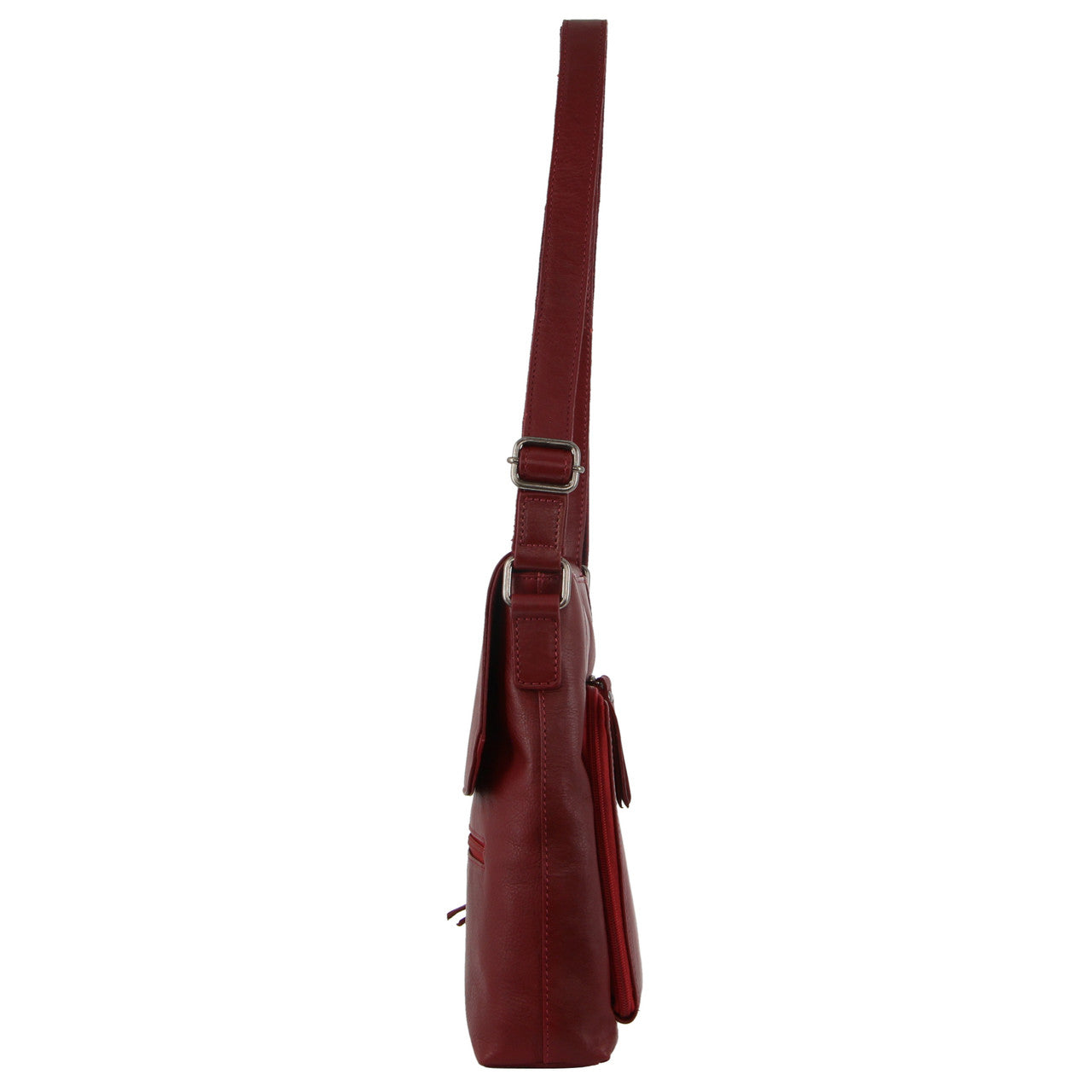 Milleni - NL9470 Leather Handbag - Red-2