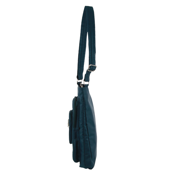 Pierre Cardin - PC2417 Anti-Theft Nylon Crossbody Bag - Teal-2