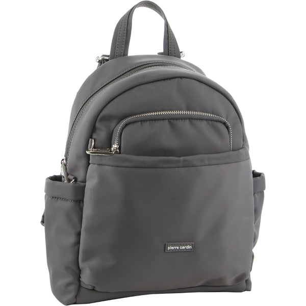 Pierre Cardin - 2418 Anti-Theft Nylon Backpack - Grey-1