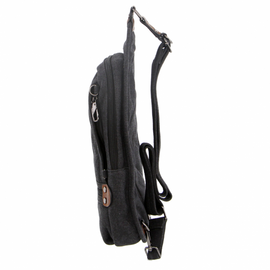 Pierre Cardin - PC3271 Canvas Sling Bag - Black - 0