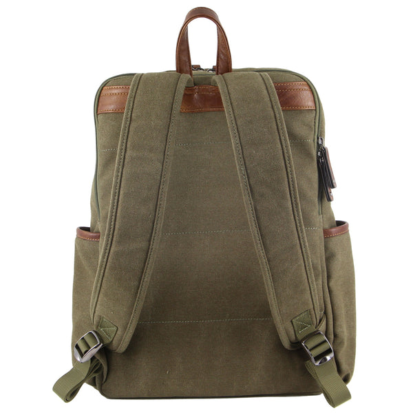 Pierre Cardin PC3310 Brown Canvas backpack-3