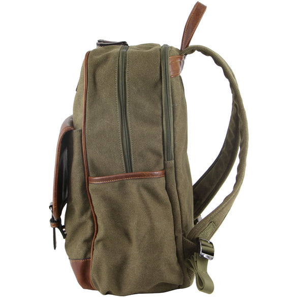 Pierre Cardin PC3310 Brown Canvas backpack - 0