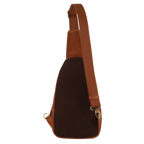 Pierre Cardin - PC3711 Leather Sling backpack - Cognac-3