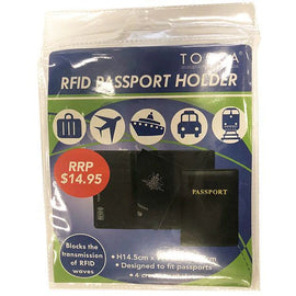 Tosca - TCA017 RFID Passport Holder - Black
