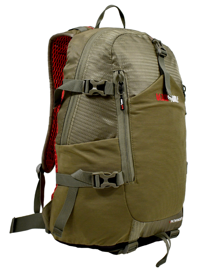Black Wolf - Pathfinder II 33L Backpack - Terrarium Moss/True Red