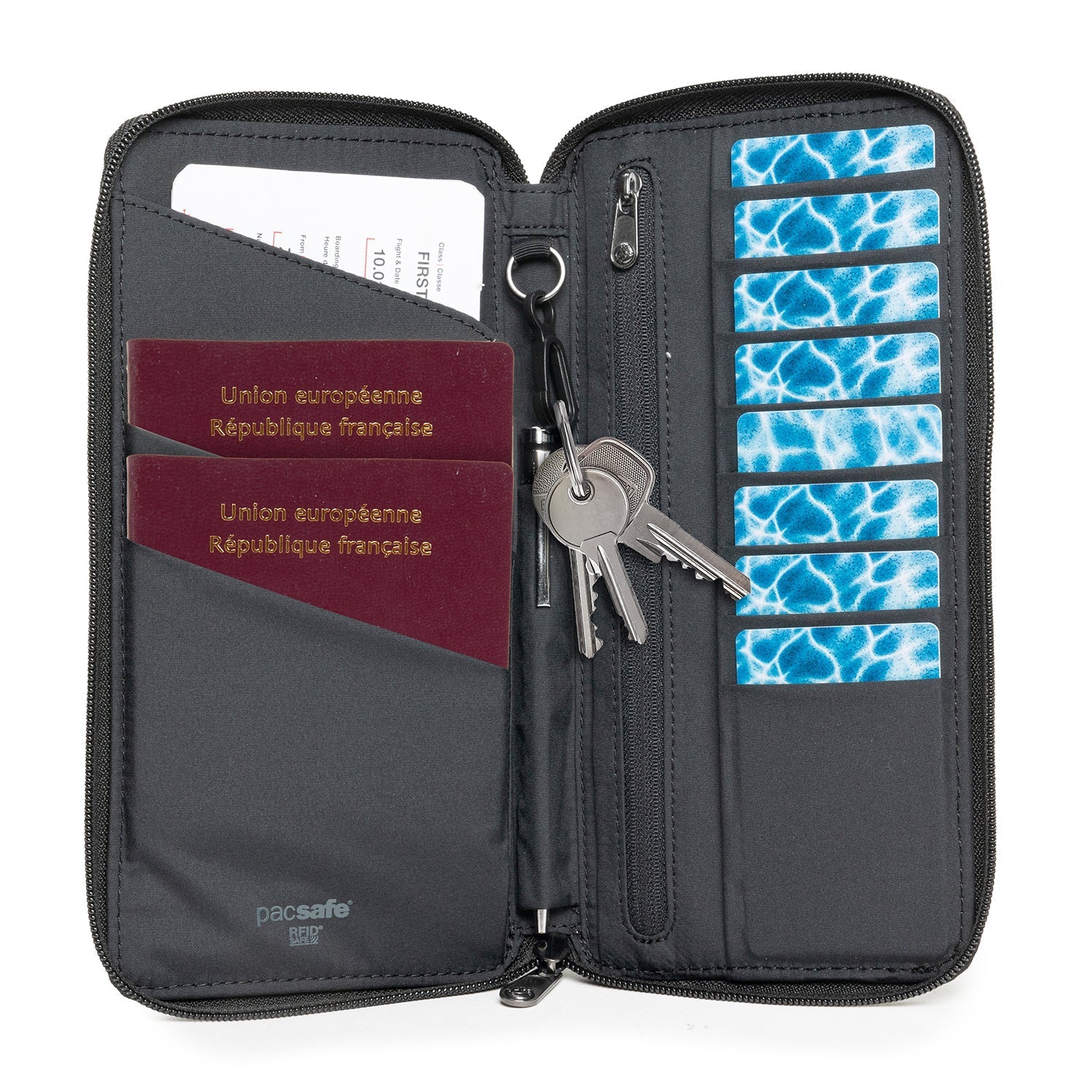 Pacsafe - RFIDsafe Travel Wallet - Black - 0