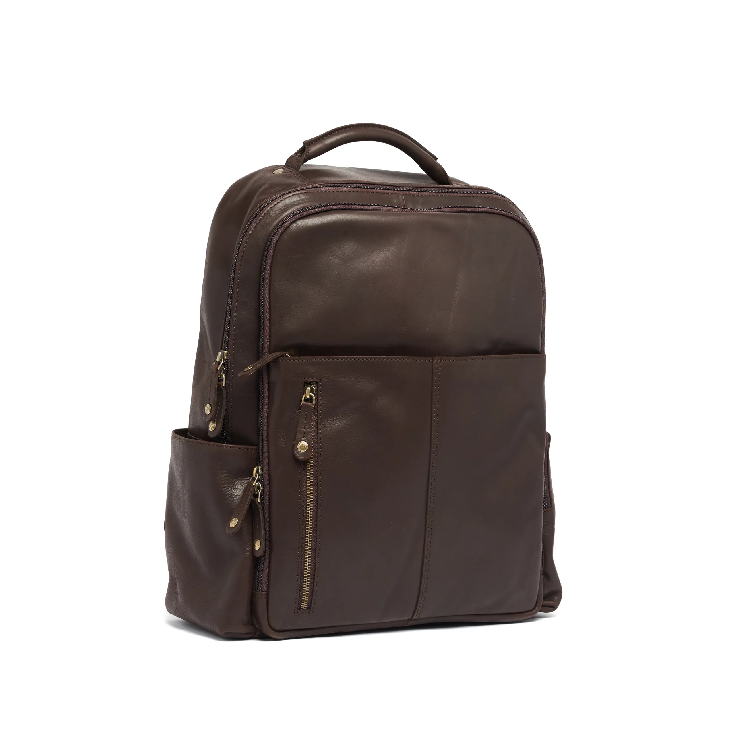 Oran - RH-2364 XLG Leather work-Travel Backpack - Brown