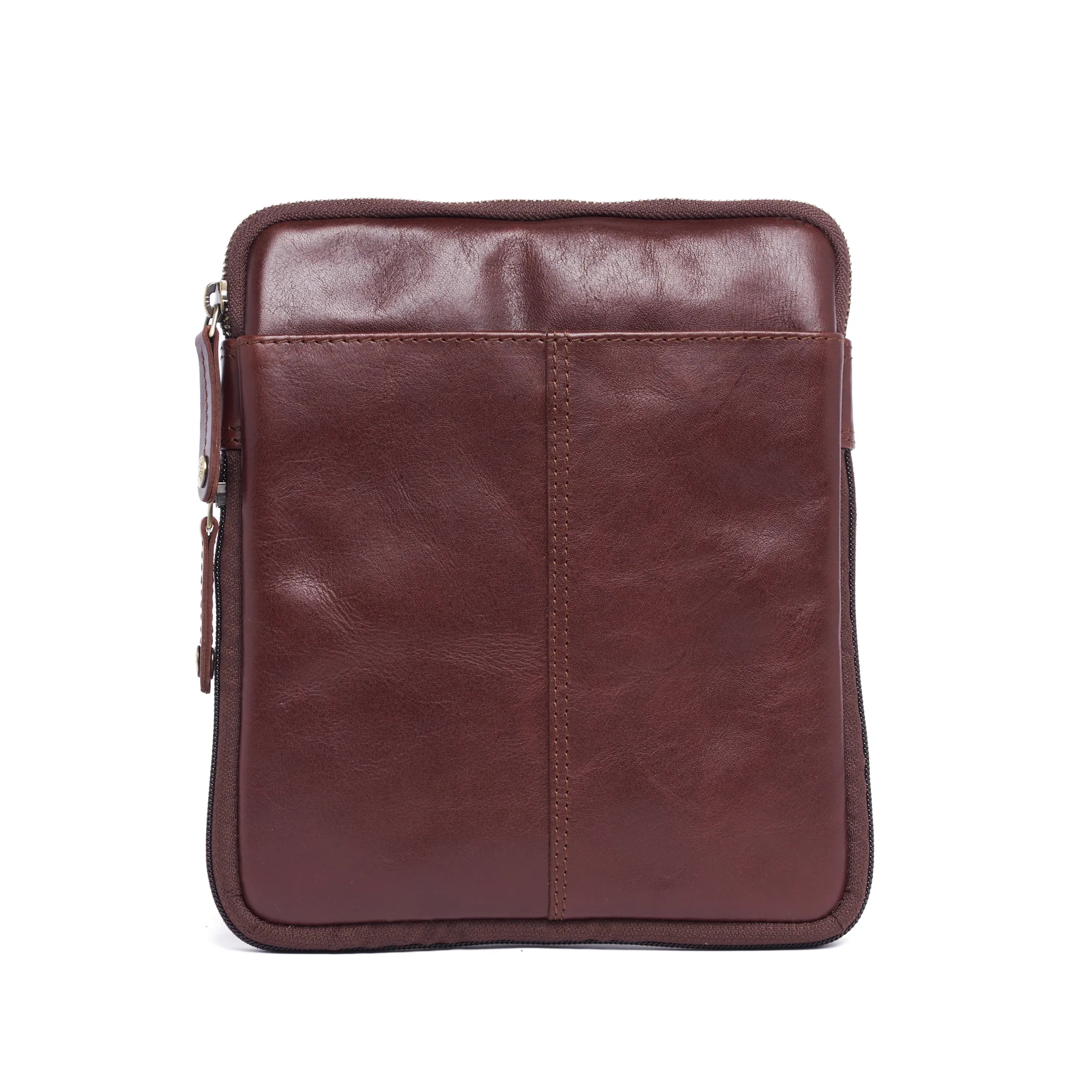 Oran - RH-2365 Cross body leather side bag - Brandy-1